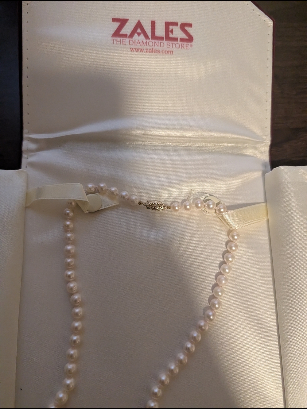 NIB SET / Zales 14K Gold Cultured Freshwater Pearl Necklace & Bracelet Set
